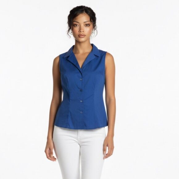 be still my heart Tops - Be still my heart blue sleeveless top size medium